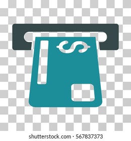 Payment Terminal icon. Vector illustration style is flat iconic bicolor symbol, soft blue colors, transparent background. Designed for web and software interfaces.