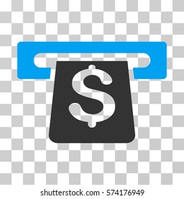 Payment Terminal icon. Vector illustration style is flat iconic bicolor symbol, blue and gray colors, transparent background. Designed for web and software interfaces.