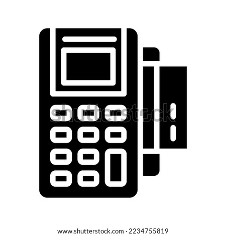 payment terminal icon vector illustration logo template isolated on white background