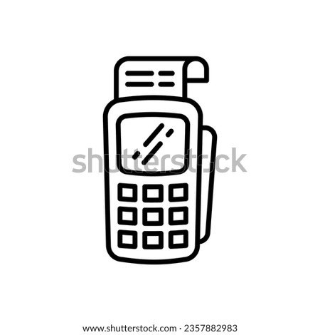Payment Terminal icon in vector. Illustration