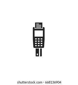 payment terminal icon vector isolated