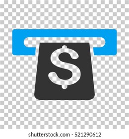 Payment Terminal icon. Vector pictogram style is a flat symbol, color, chess transparent background. Designed for software and web interface toolbars and menus.