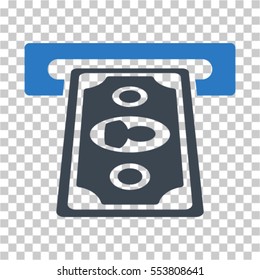 Payment Terminal icon. Vector pictogram style is a flat symbol, color, chess transparent background. Designed for software and web interface toolbars and menus.