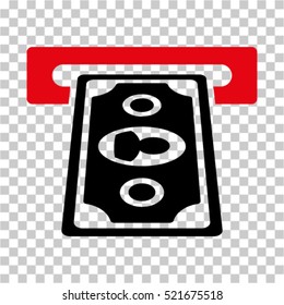 Payment Terminal icon. Vector pictograph style is a flat symbol, color, chess transparent background. Designed for software and web interface toolbars and menus.
