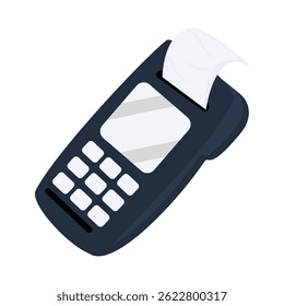 payment terminal machine with receipt