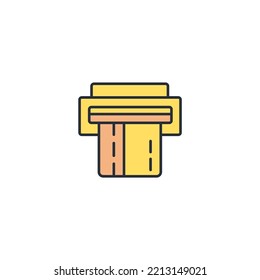 Payment thin line icons. Vector illustration isolated on white. Editable stroke.