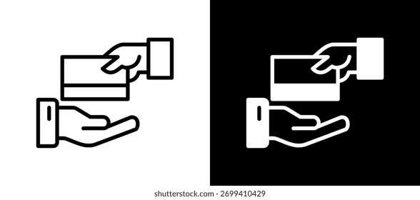 Icono de token de pago whiteblack Ilustración vectorial