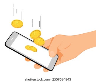 Payment transaction being made through a mobile device, showcasingthe convenience and ease of mobile payments
