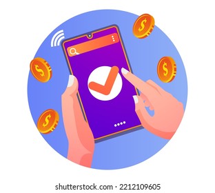transacciones de pago con aplicaciones de smartphone