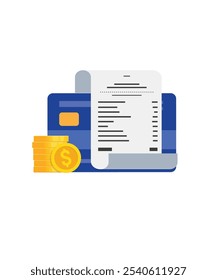 Payment using credit card concept vector illustration.