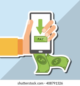 Payment vector design, editable graphic