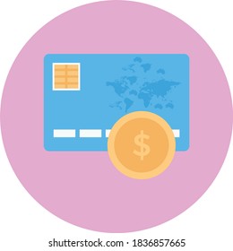 icono de color plano vector de pago 