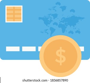 icono de color plano vector de pago