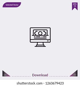 Payment vector icon. Modern, simple, isolated, flat best quality icon for web site designs or mobile apps. Vector illustration eps10.