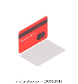 Payment vector illustration isometric modern flat design card.