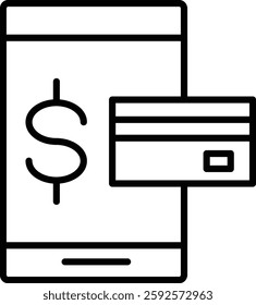 Payment Vector Line Icon Design