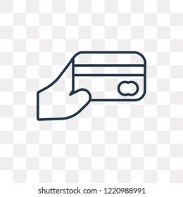 Payment vector outline icon isolated on transparent background, high quality linear Payment transparency concept can be used web and mobile