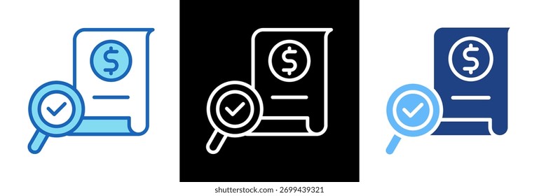 Payment Verification Icon triplestyle Vector Illustration