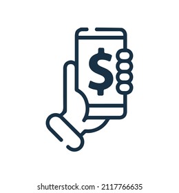 Payment wireless  finance or hand mobile icon