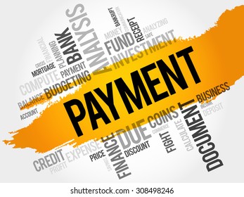 PAYMENT word cloud, business concept