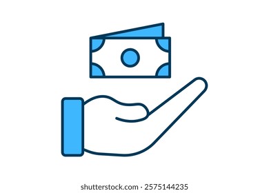 payments icon. icon related to Payment. suitable for web site, app, user interfaces, printable etc. flat line icon style. simple vector design editable