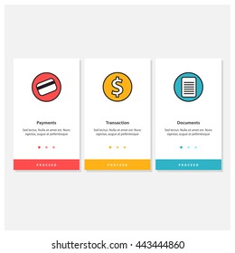 Payments Screen UX UI (Flat Design for phone app or web)