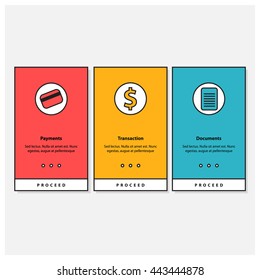 Payments Screen UX UI (Flat Design for phone app or web)