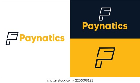 paynatics web logo, online web logo,  web icon, website logo, logotype, logo design.
