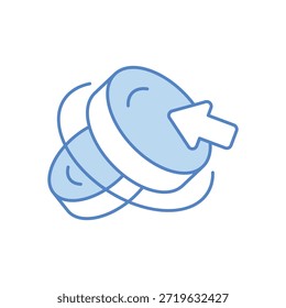 Pago por Hacer clic (PPC) Icono Vector Ilustración de stock