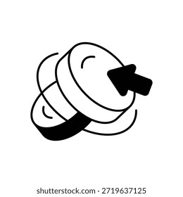 Pago por Hacer clic (PPC) Icono Vector Ilustración de stock