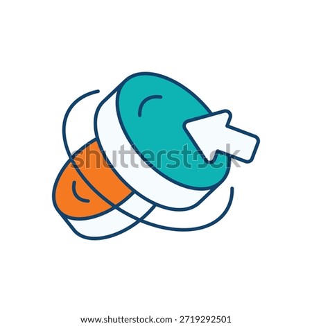 Pay-Per-Click (PPC) Icon vector stock illustration