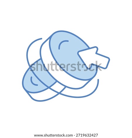Pay-Per-Click (PPC) Icon vector stock illustration