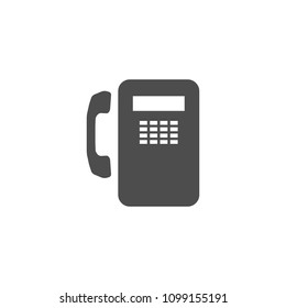 Payphone icon on white background