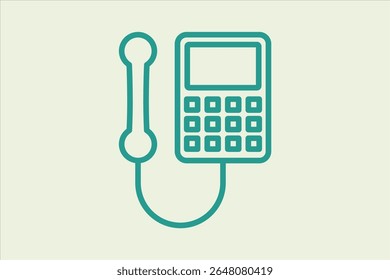 payphone icon. icon related to UI elements. suitable for web site, app, user interfaces,element, printable etc. line icon style. simple vector design editable