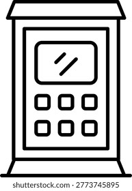 Payphone Icon Vector Element line icon design vector icons