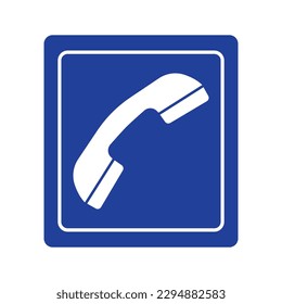 Payphone symbol icon, logo vector illustration design template