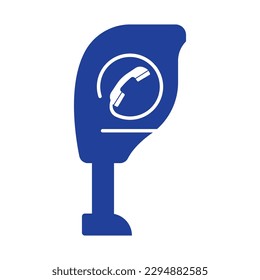 Payphone symbol icon, logo vector illustration design template