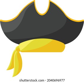 Payrets of caribbean hat vector art and illustration
