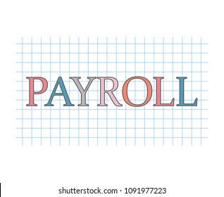payroll concept- vector illustration