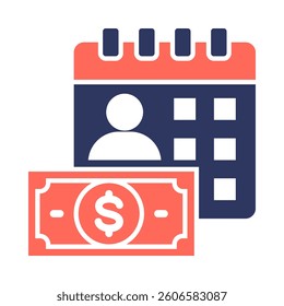 Payroll Icon Element for Design