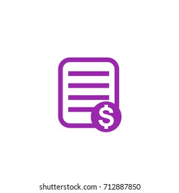 Payroll icon on white
