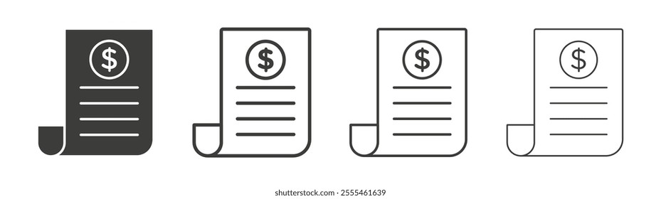 Payroll icon pack. vector illustration