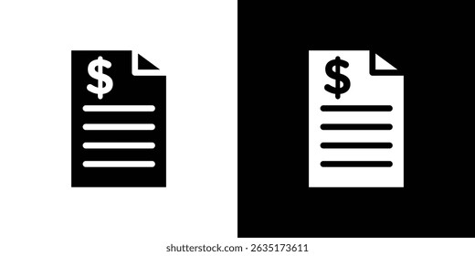 Payroll icon in solid flat trendy design style.