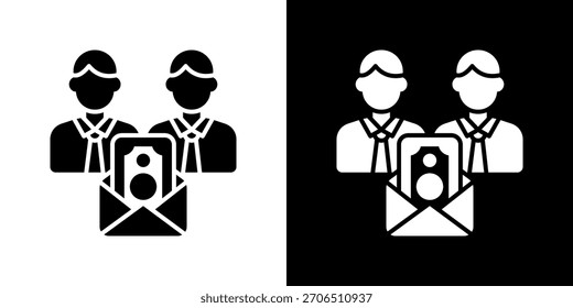 Ilustración vectorial de icono de nómina. Diseñado Para Una Flexibilidad Creativa En Versiones Claras Y Oscuras.