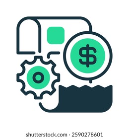 Payroll line icon. Universal creative premium symbol. Vector sign icon logo template. Vector illustration