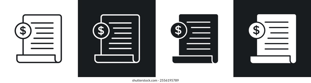 Payroll linear icon set for app, and web design.