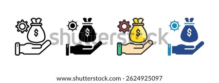 Payroll Management Icon Set Multiple Style Collection