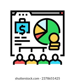 payroll processing color icon vector. payroll processing sign. isolated symbol illustration