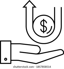 Payroll tax Concept, Employee Wage Vector Icon Design, Compulsory Financial charges and Taxation Symbol on White Background, Levy Sign