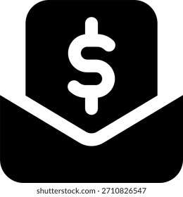 Payroll vector design in modern style, employee salary processing and business finance management concept, corporate accounting illustration. Glyph Icon